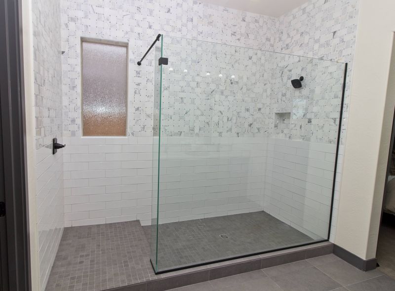 Tile and Glass Shower